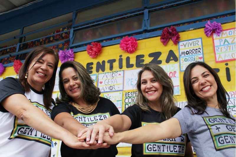 Angela, Lorena, Dulceli e Mercy impulsionam as ações do projeto | Foto: Marilia Lima/Esp. CB/D.A Press