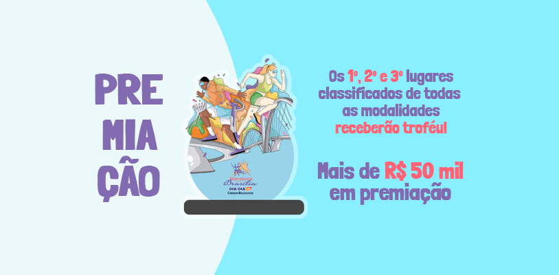 Banner de premiação da maratona 2023
