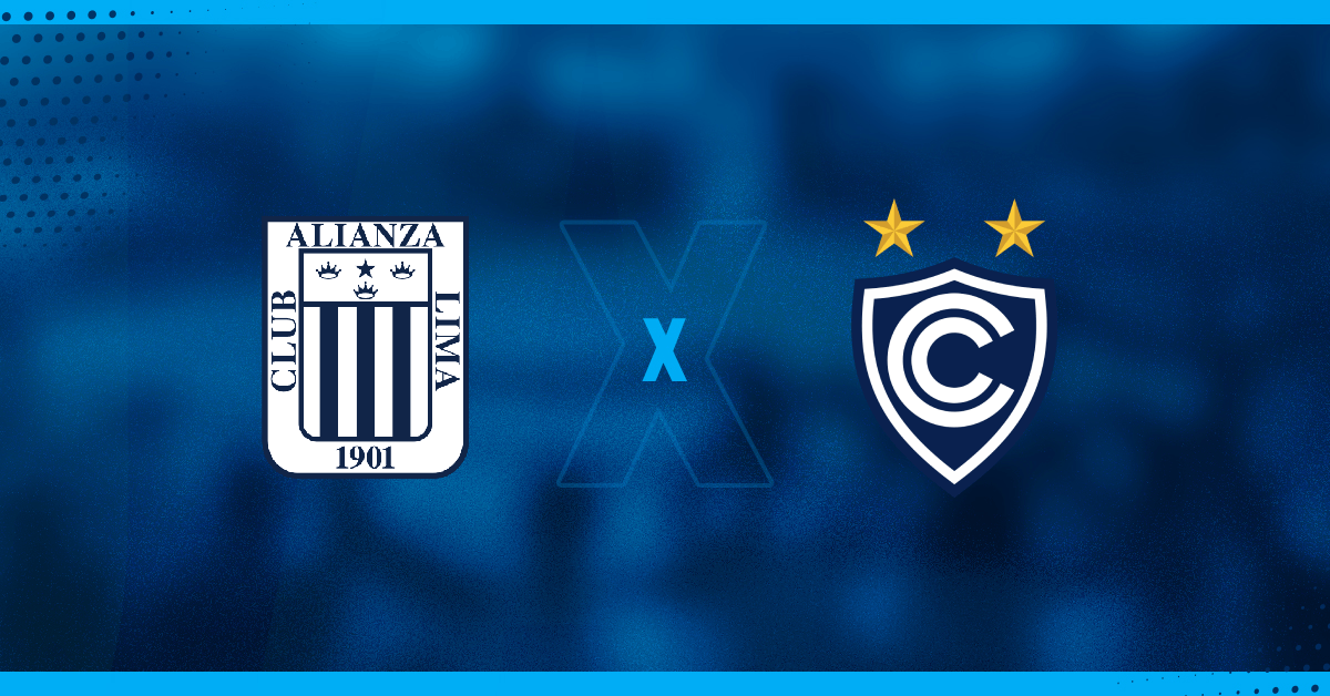 Escudos do Alianza Lima e Cienciano que jogam pelo Campeonato Peruano Clausura