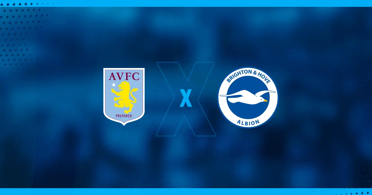 Escudos de Aston Villa x Brighton