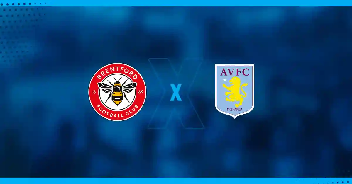 Escudos de Brentford x Aston Villa