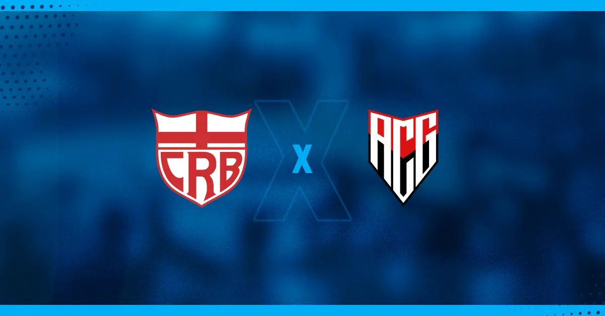 Escudos de CRB e Atlético-GO