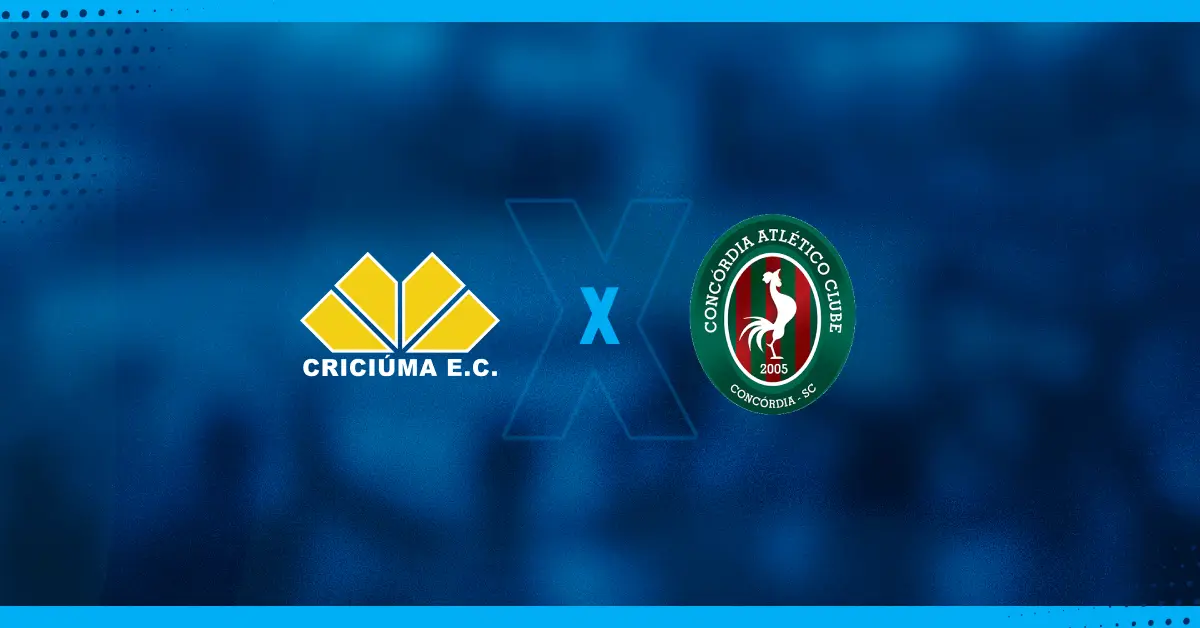Escudos de Criciúma x Concórdia