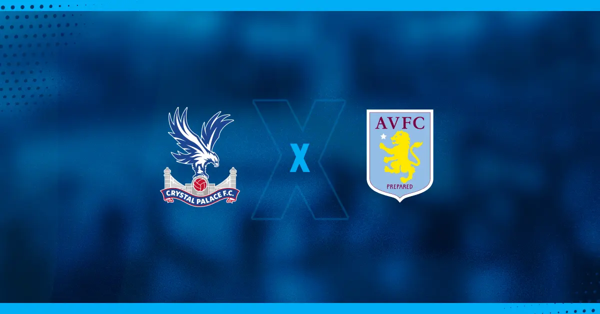 Escudos de Crystal Palace x Aston Villa
