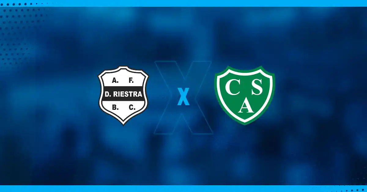 Escudos de Deportivo Riestra x Sarmiento
