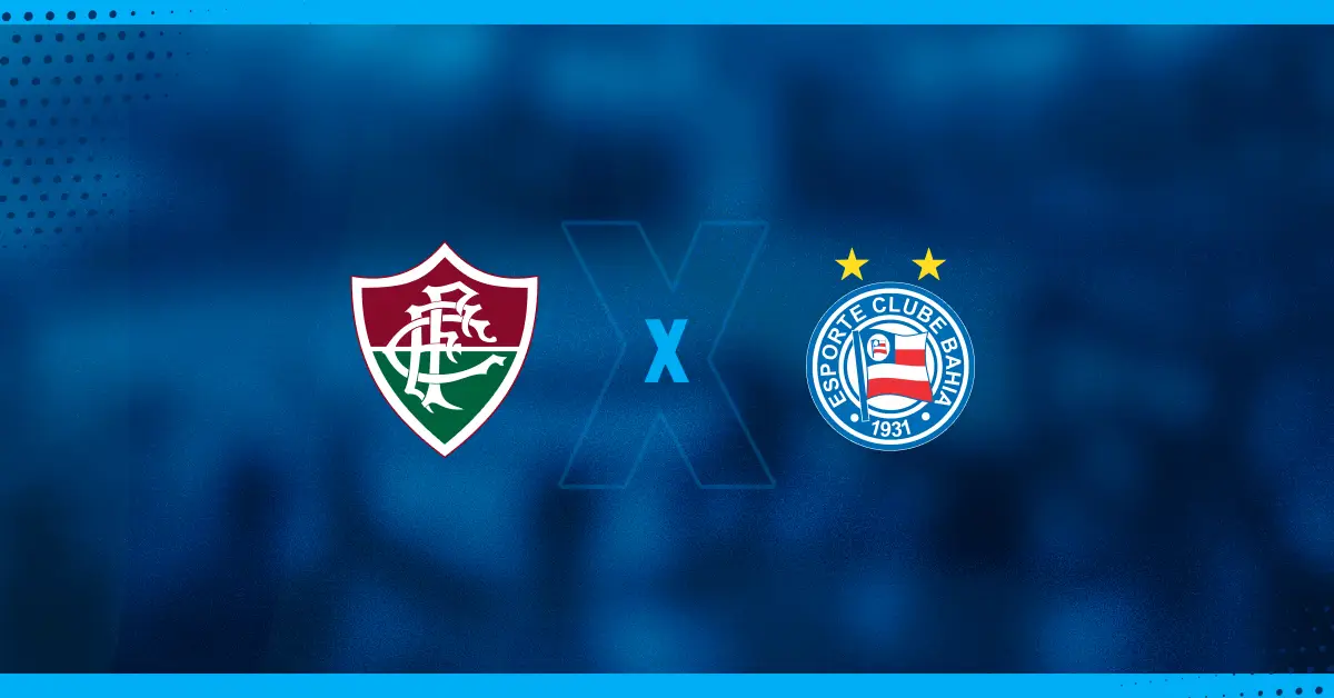 Escudos de Fluminense x Bahia, que se enfrentam pela Copa do Brasil