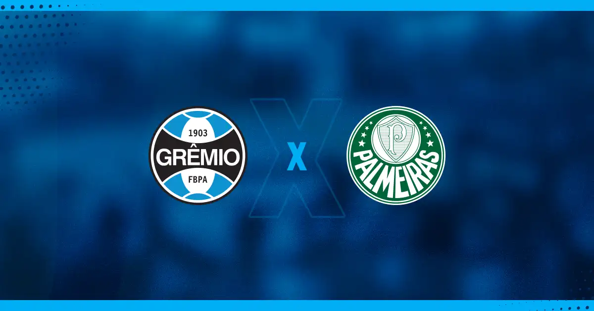 Escudos de Grêmio x Palmeiras