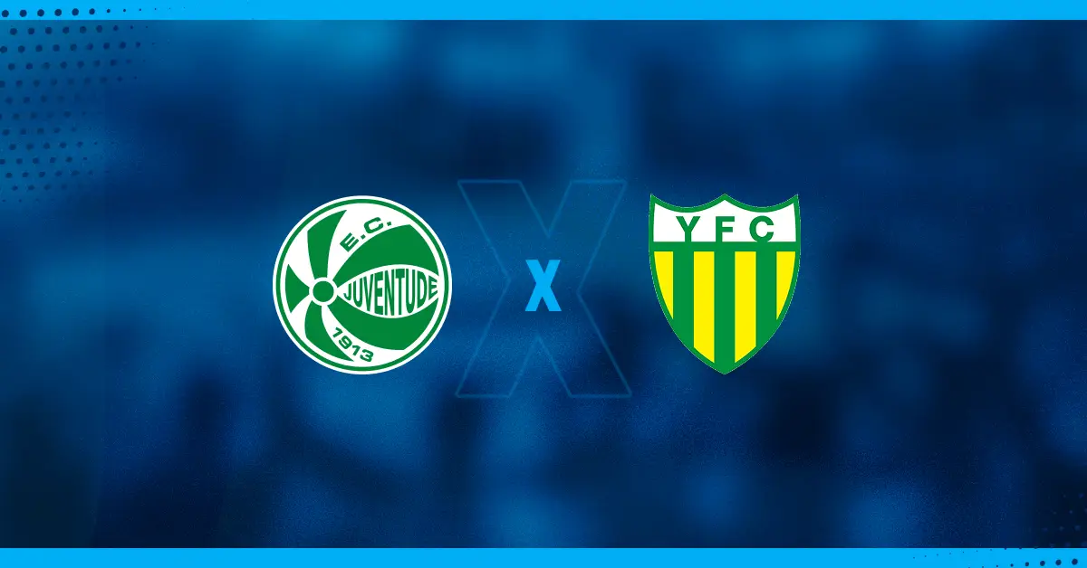 Escudos de Juventude x Ypiranga, que se enfrentam pelo Gauchão