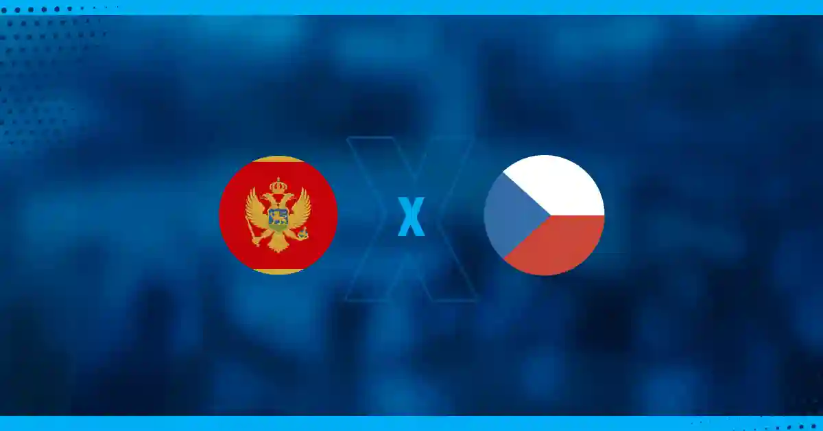 Bandeiras de Montenegro x Tchéquia