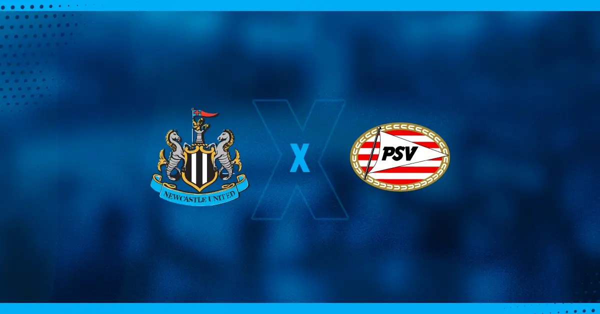 Escudos de Newcastle x PSV