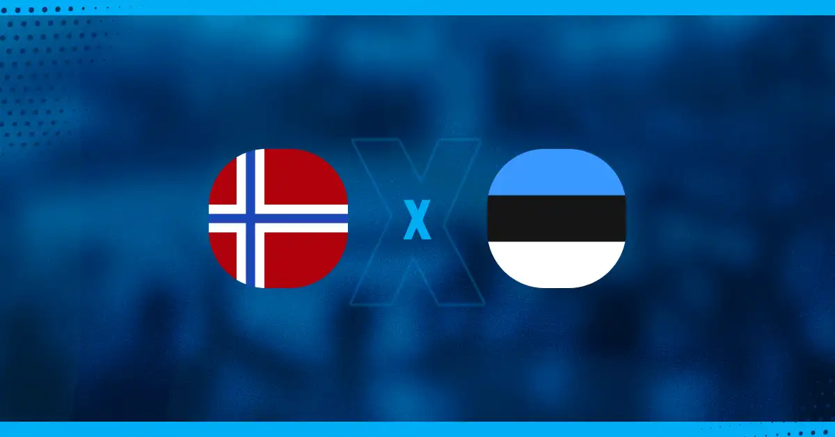 Bandeiras de Noruega x Estônia