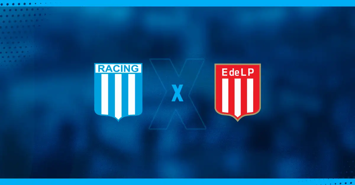 Escudos de Racing x Estudiantes