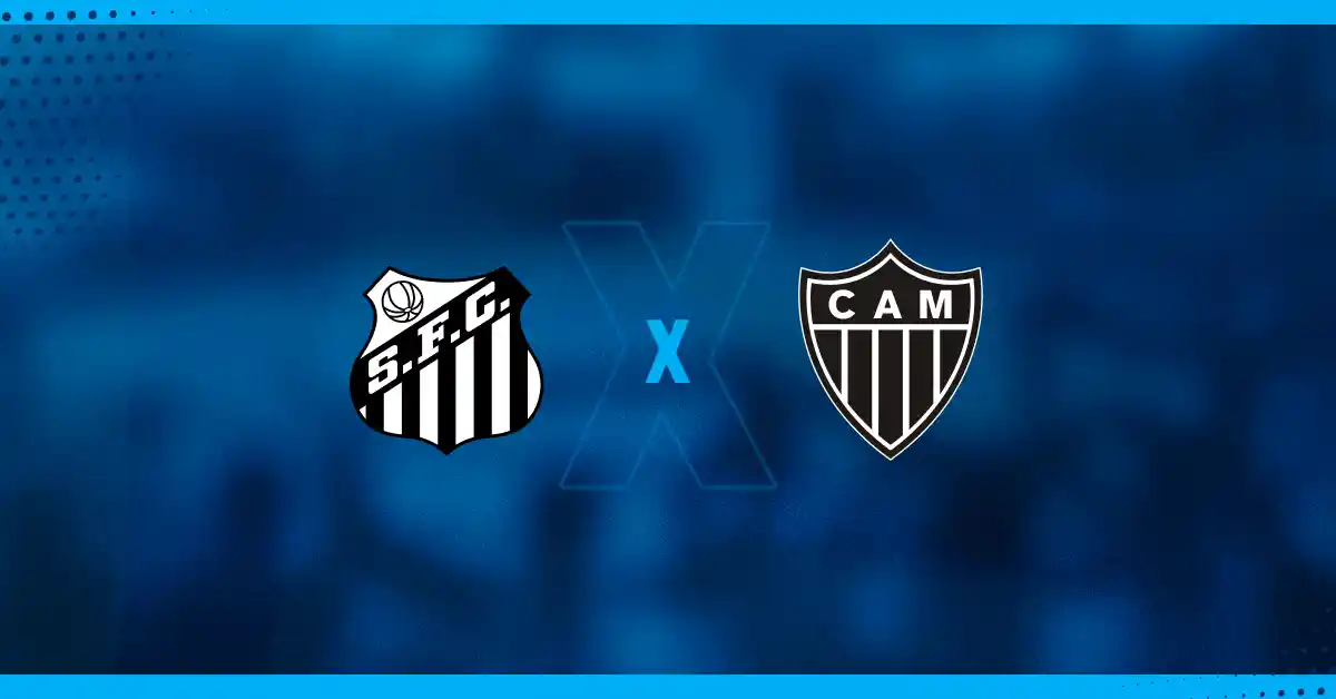 Escudos de Santos x Atlético-MG