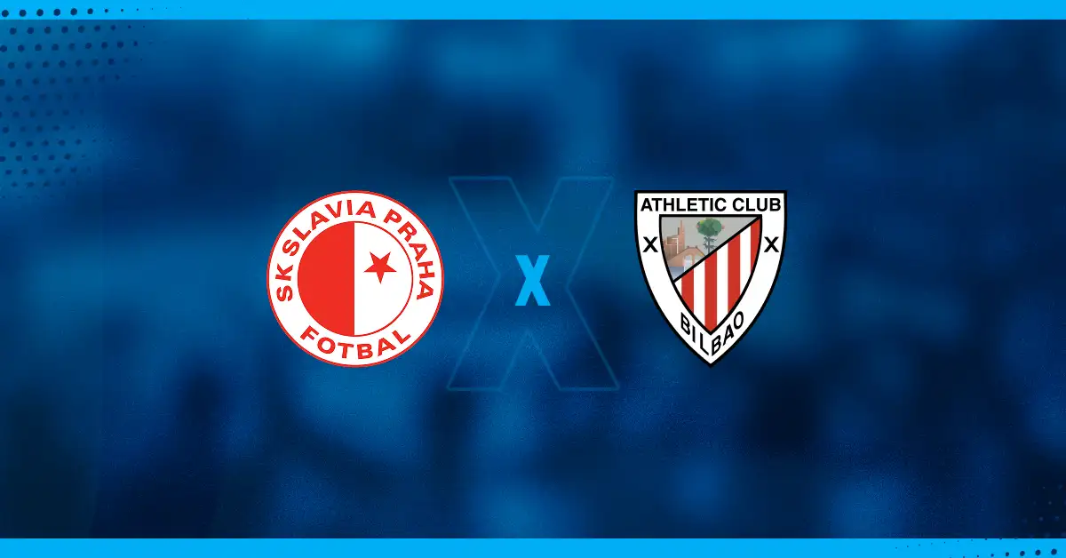 Escudos de Slavia Praga x Athletic Club