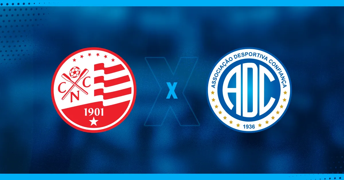 Escudos de Náutico e Confiança, que se enfrentam pela Série C.