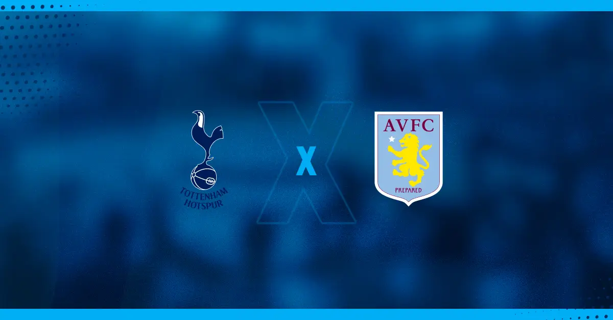 Escudos de Tottenham x Aston Villa