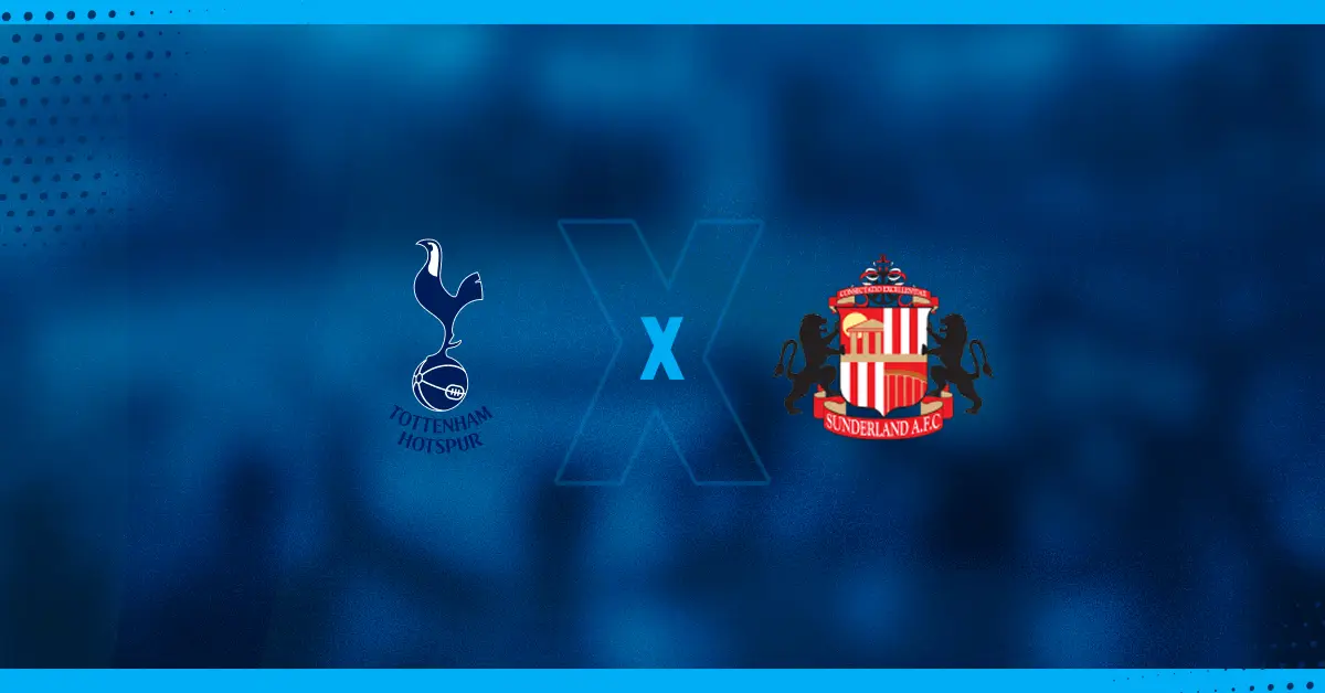 Escudos de Tottenham x Sunderland