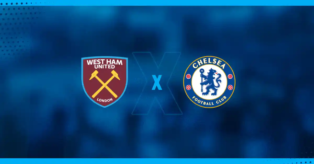 Escudos de West Ham x Chelsea