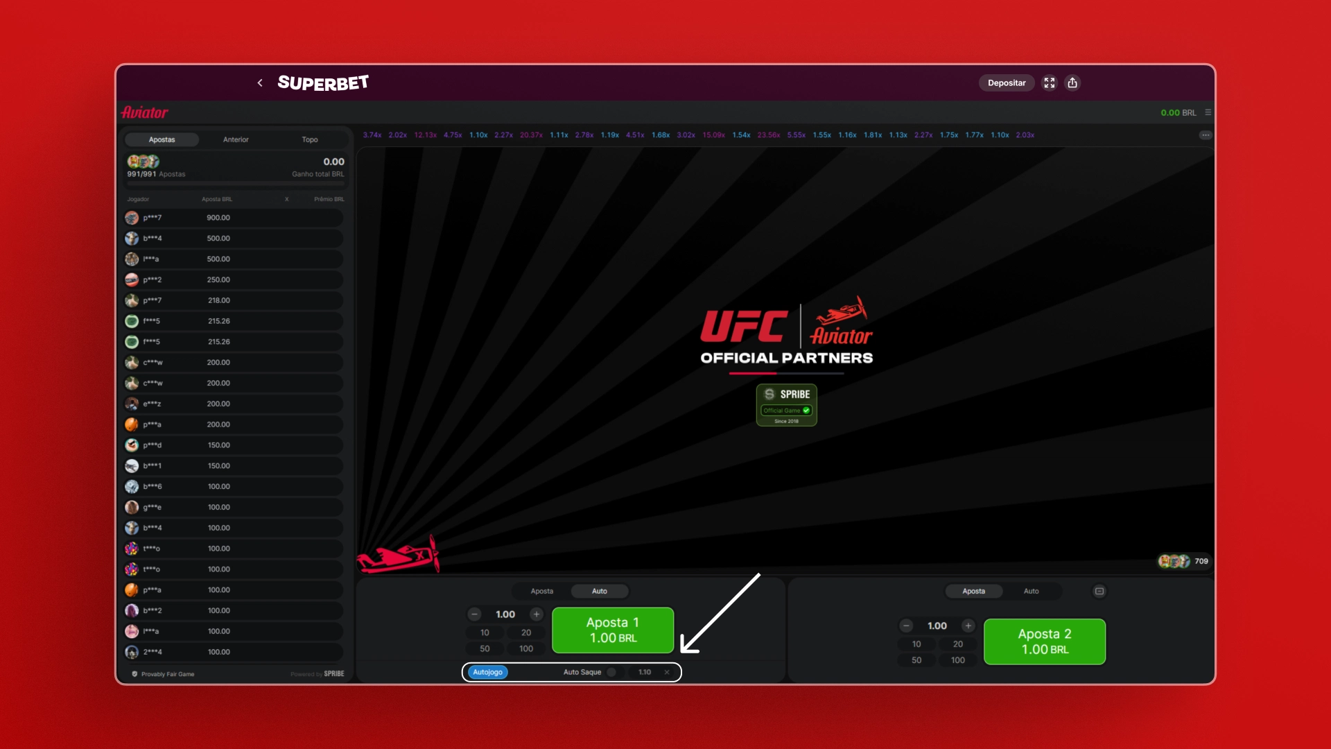 imagem Ative recursos importantes aviator superbet