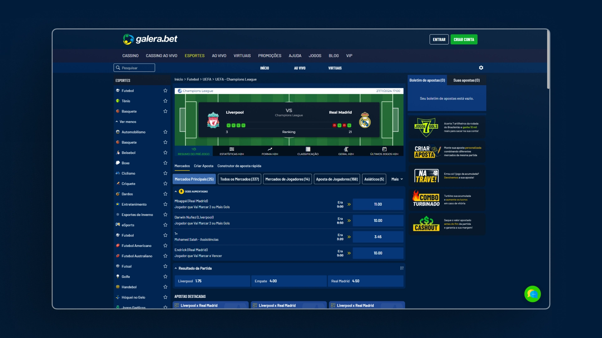 imagem Como fazer uma aposta galera bet