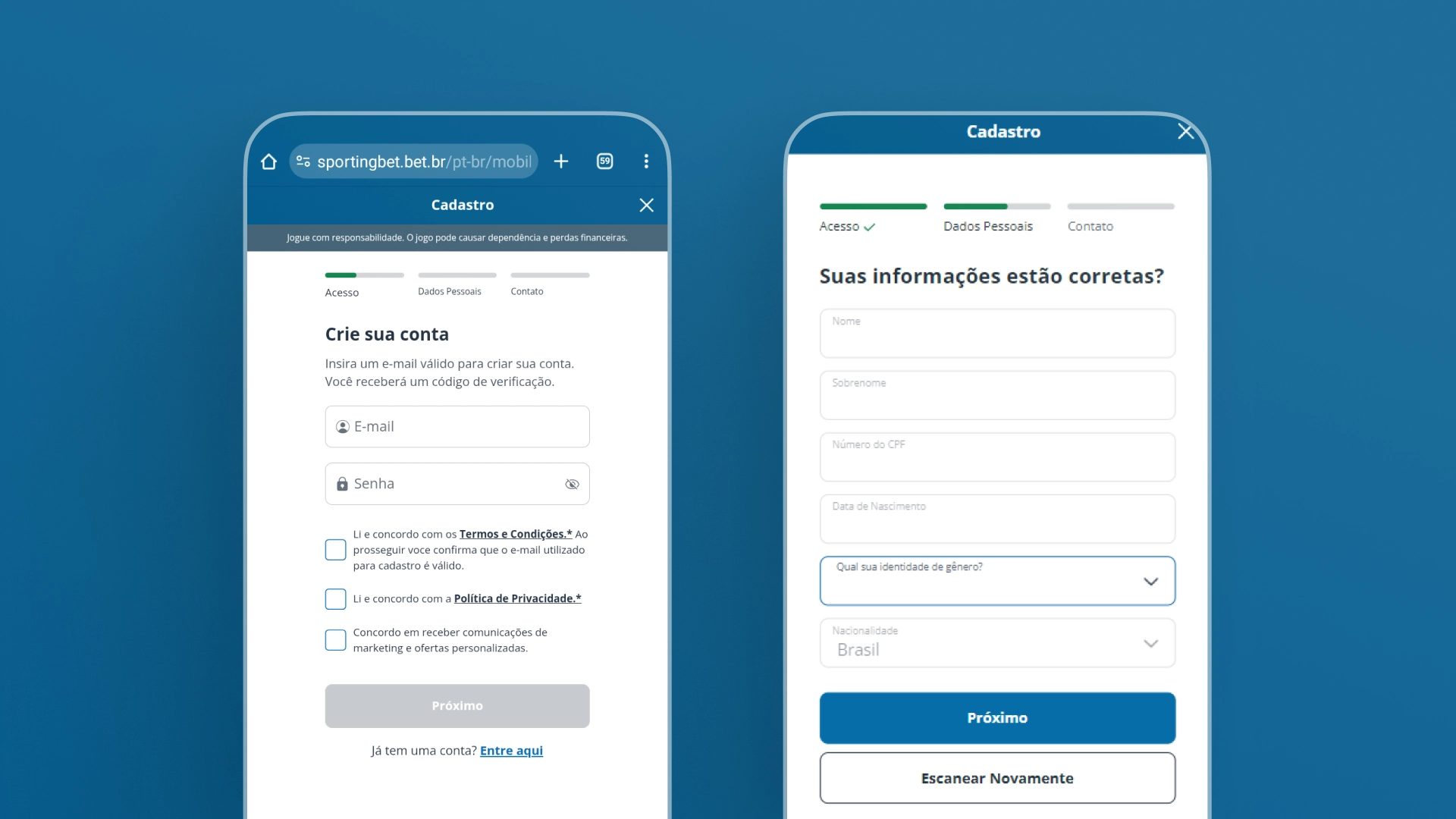 imagem Como se Cadastra Sportingbet