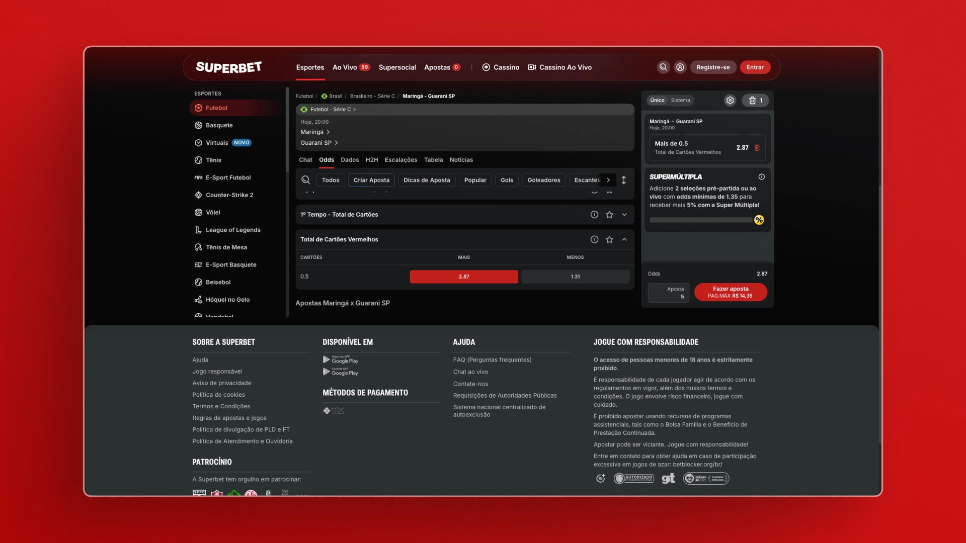 Total-de-Cartões-Vermelhos-Superbet