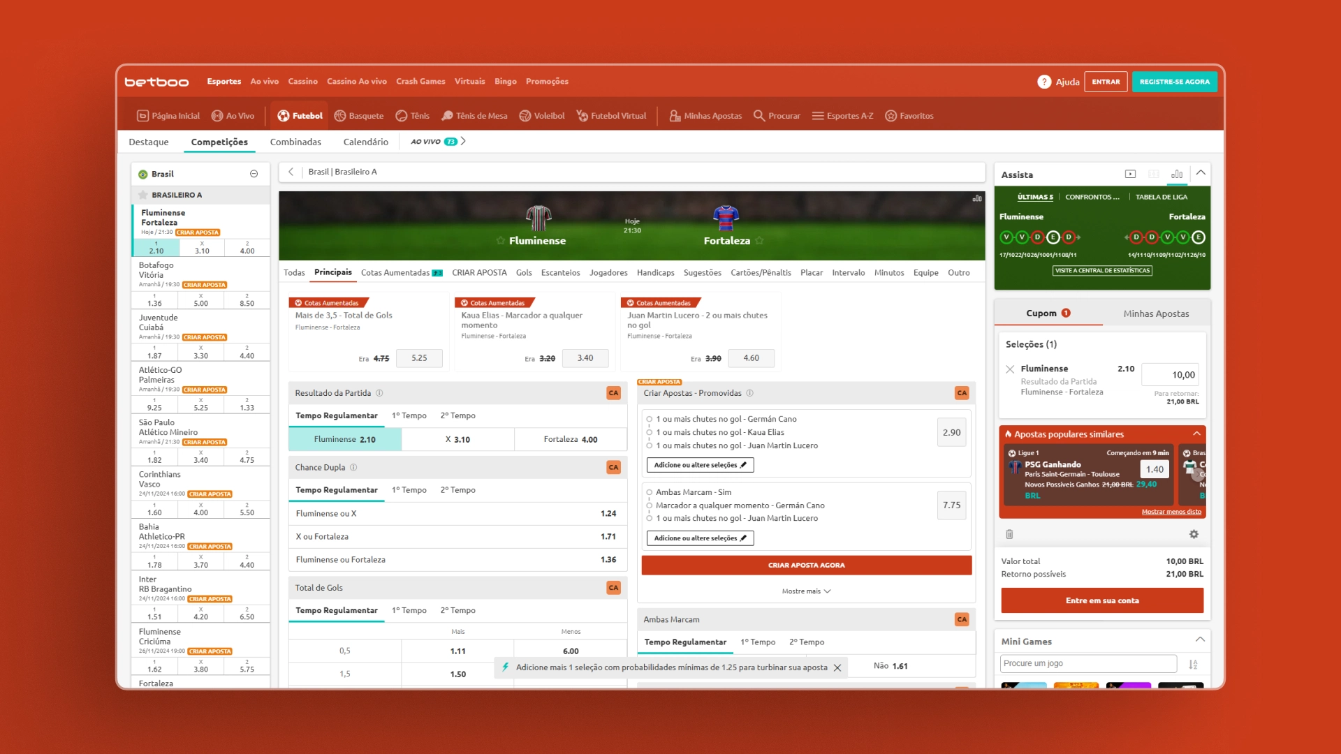 imagem apostas betboo
