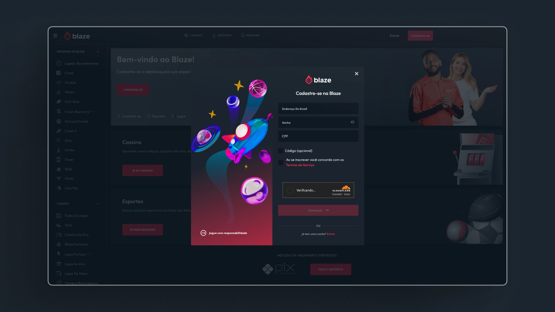 imagem cadastro blaze