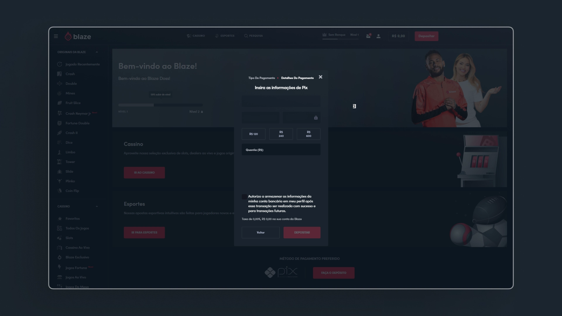 imagem deposito blaze