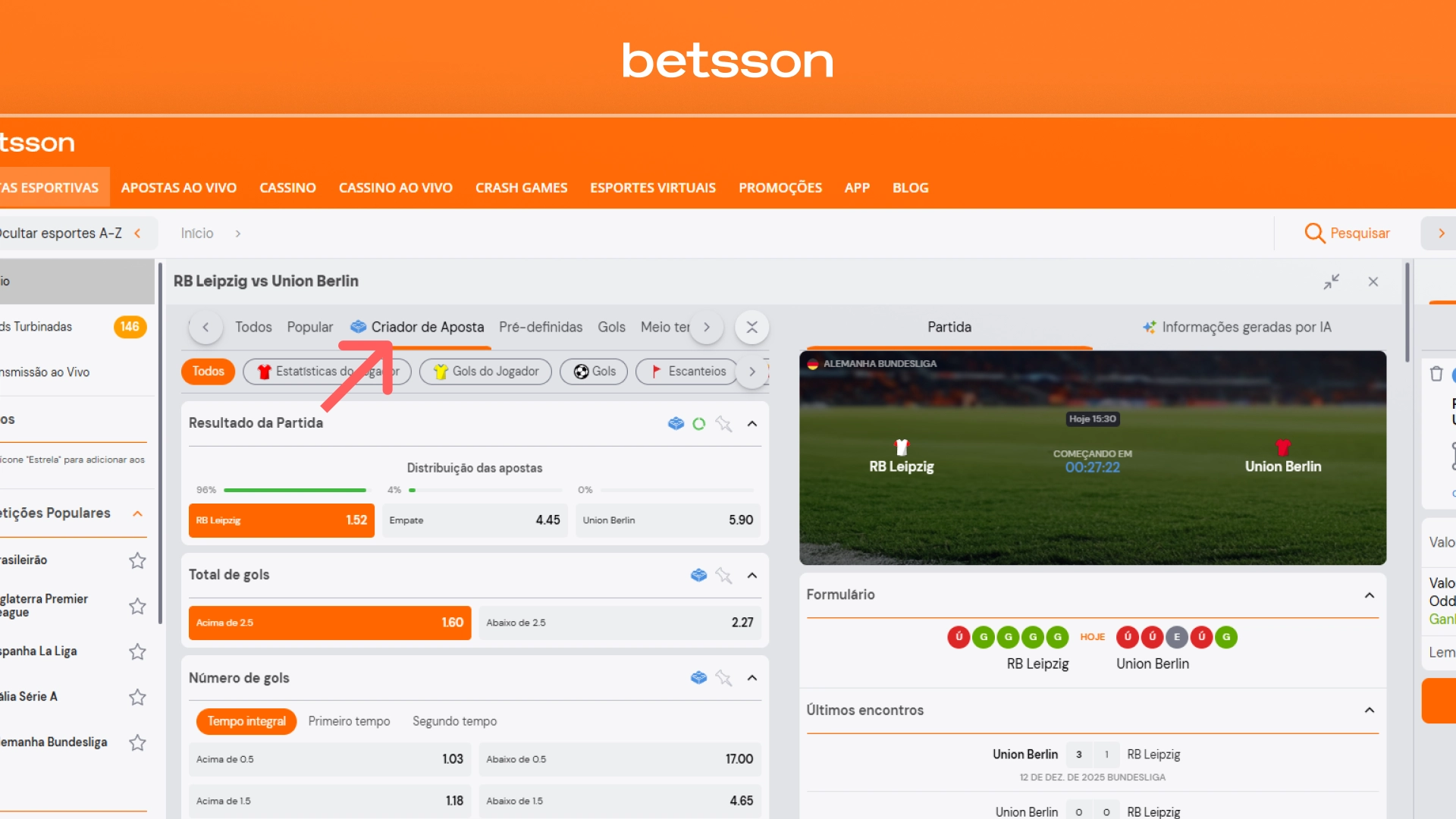 Criar-Aposta-betsson