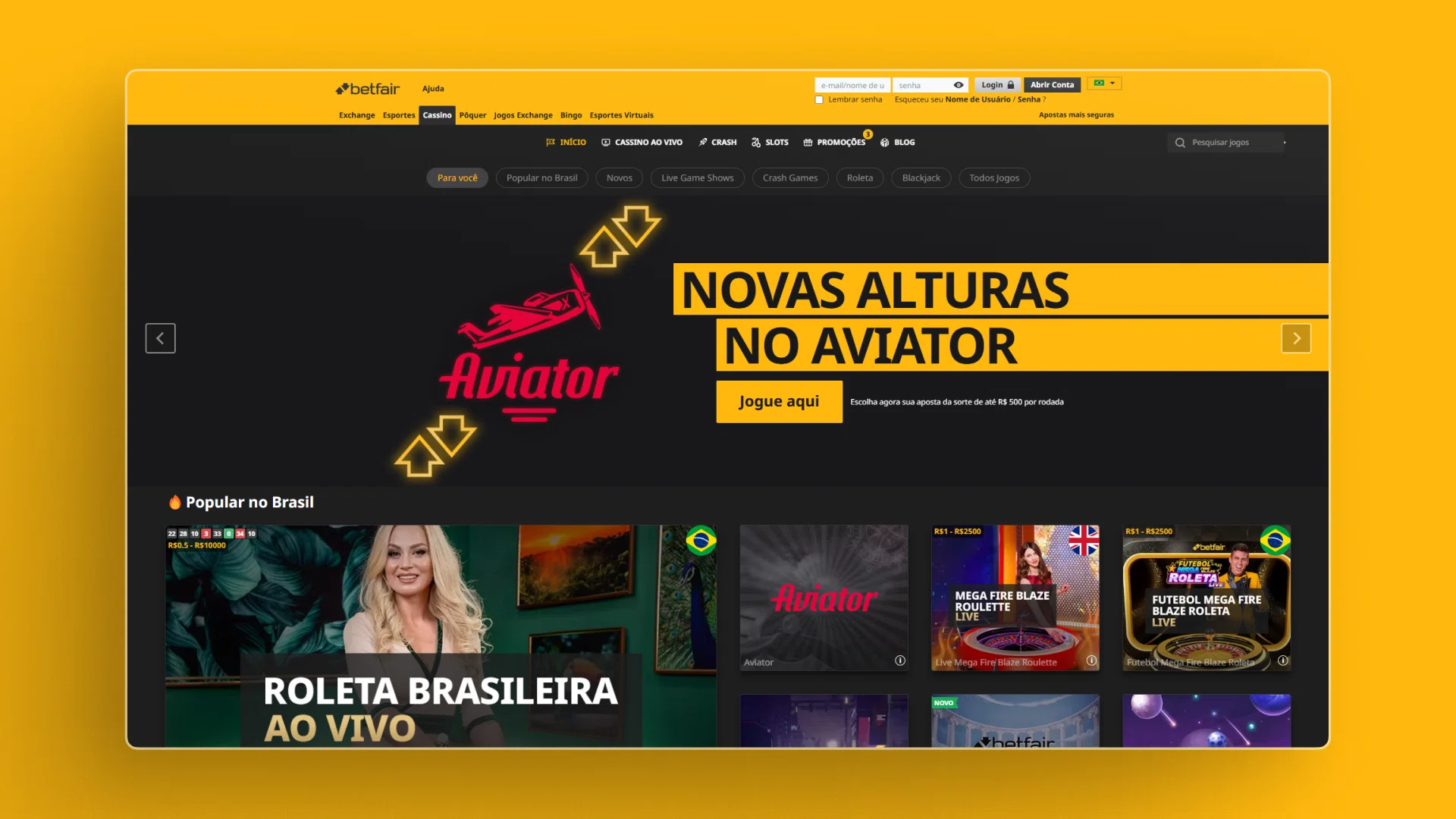 imagem ilustrativa cassino betfair