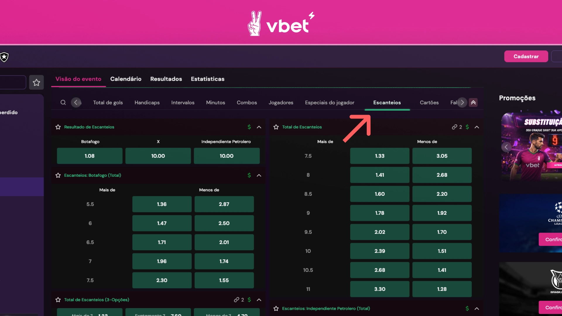 escanteios-VBET