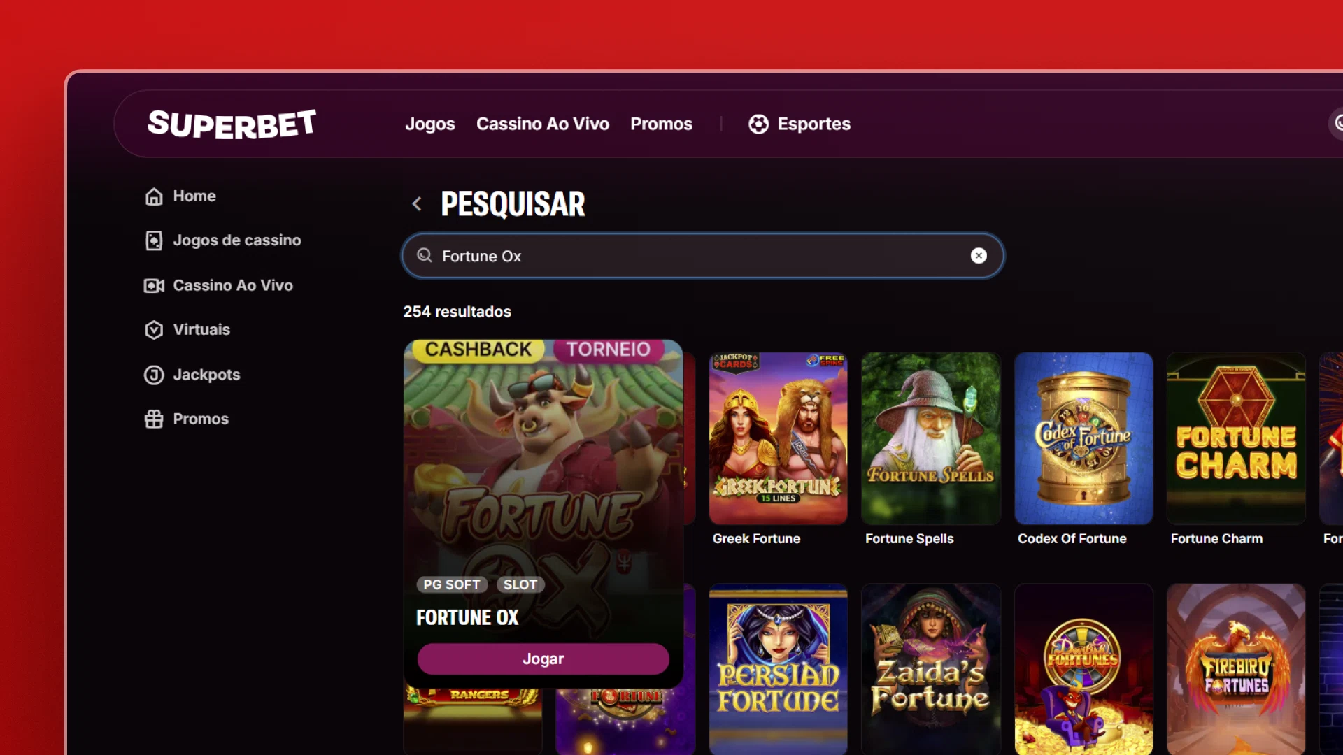 imagem jogo fortune ox superbet