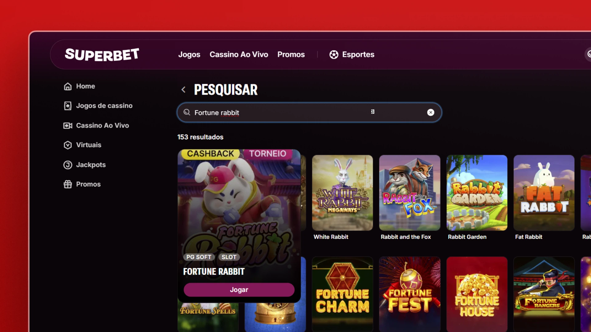 imagem jogo furtune rabbit superbet