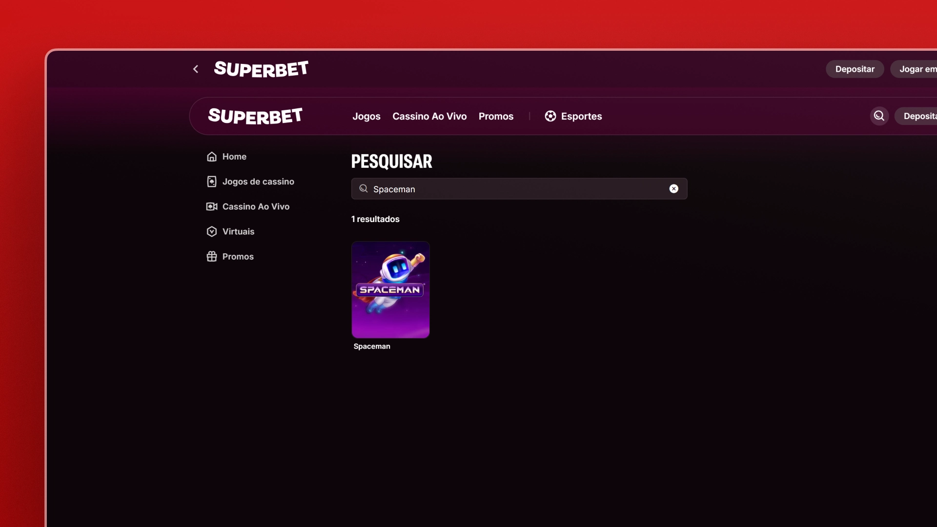 imagem jogo spaceman superbet
