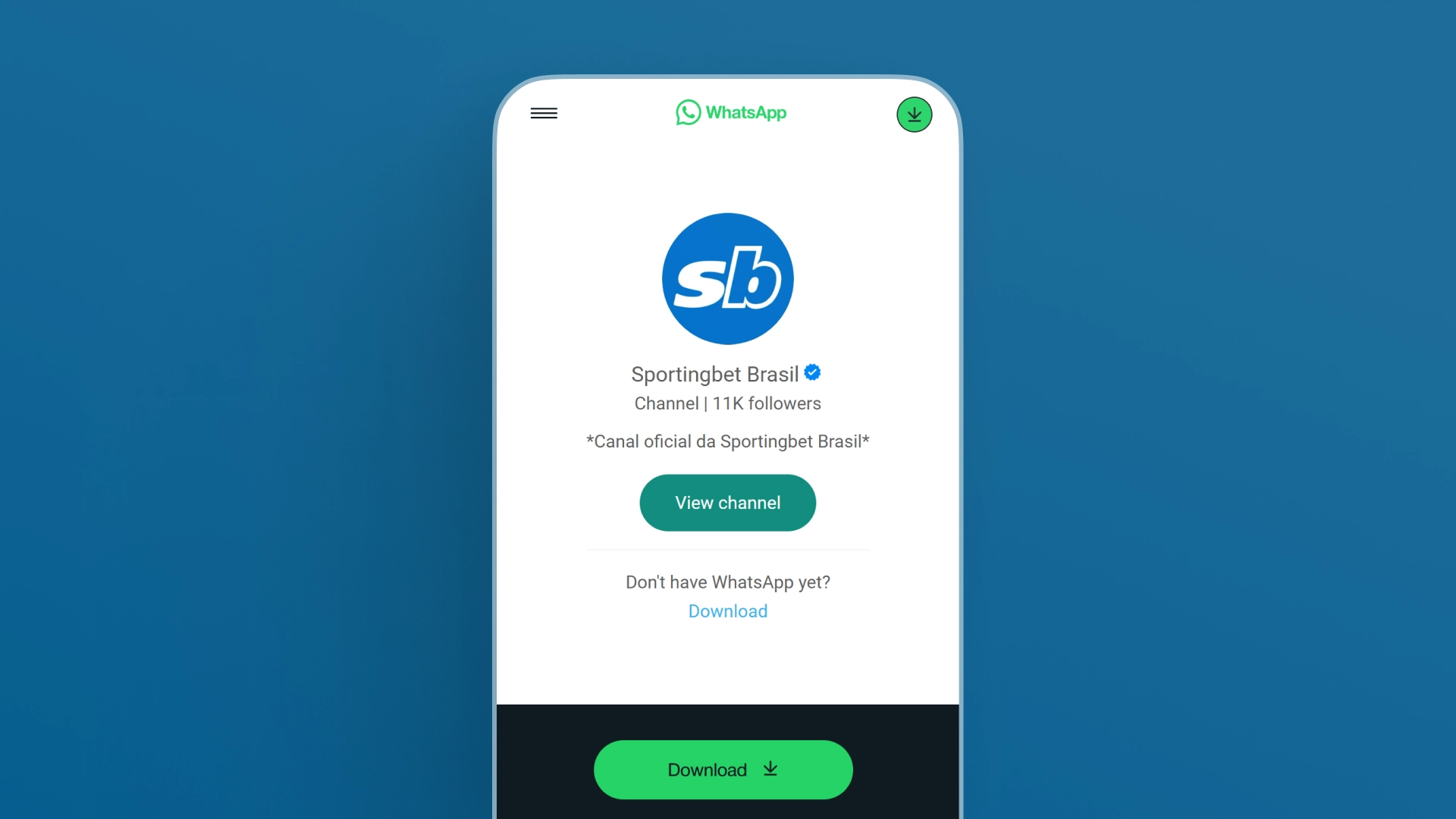 imagem página do grupo Sportingbet