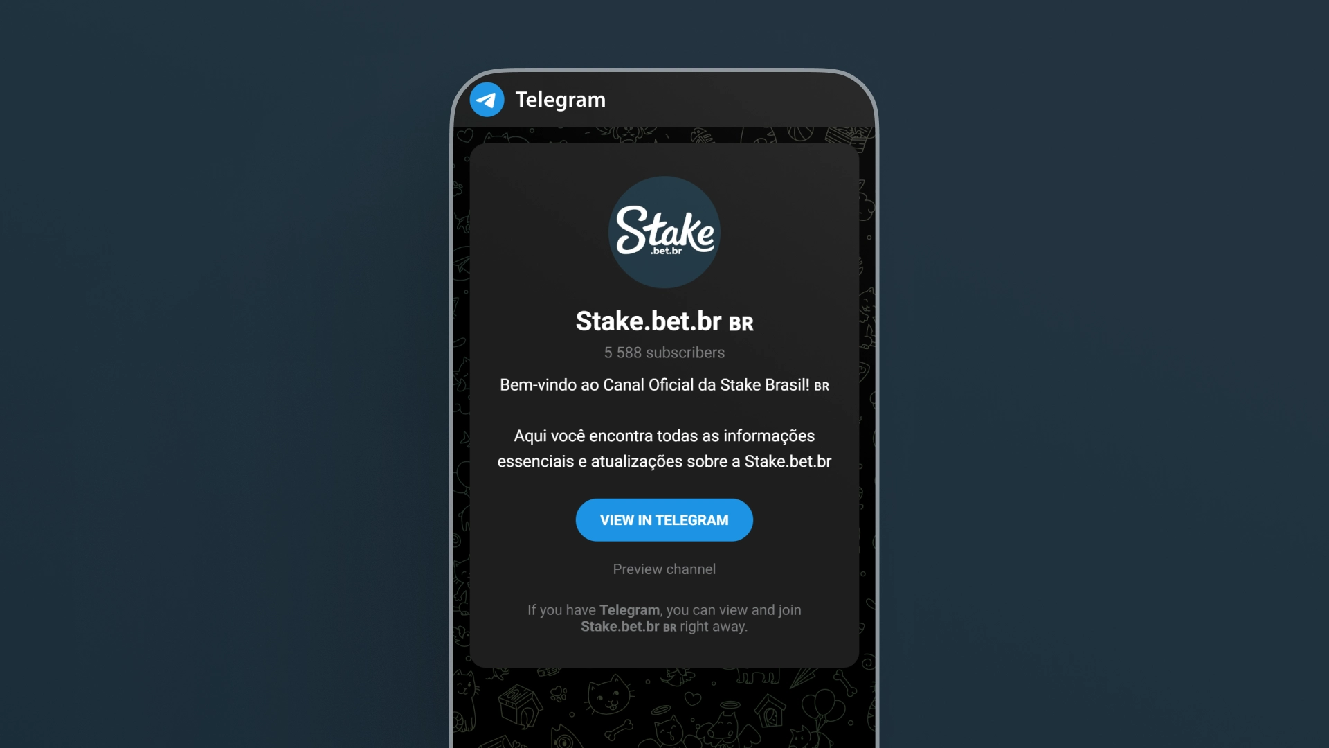 imagem página do grupo Stake