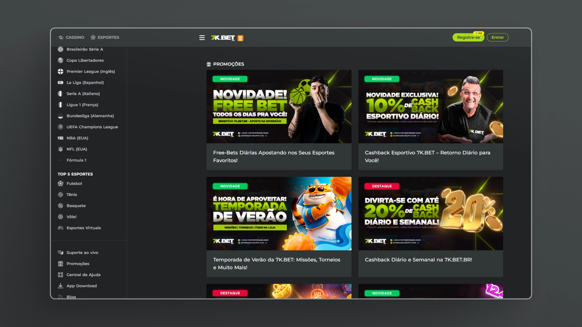 imagem promoções bet7k