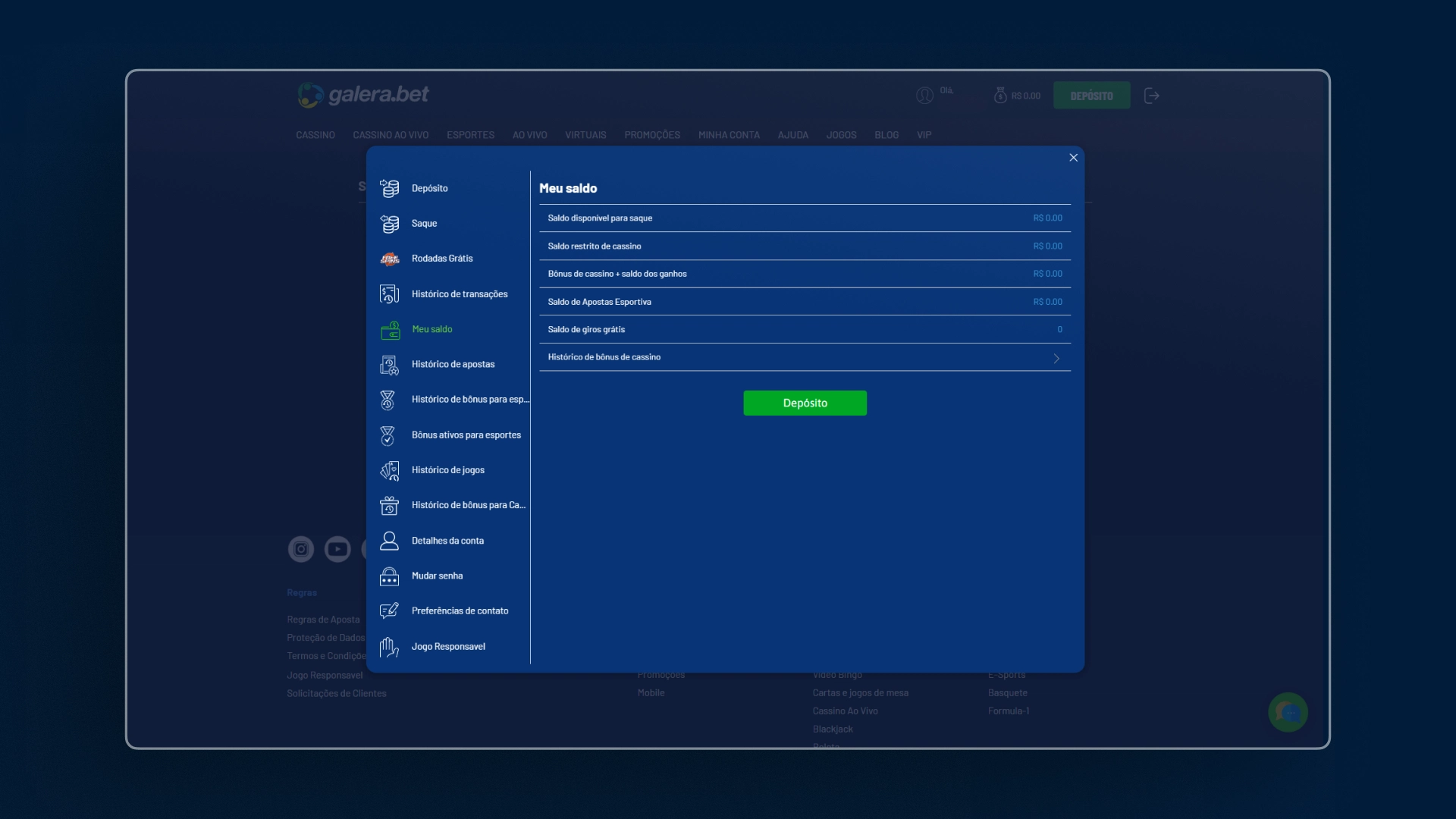 imagem saque galerabet