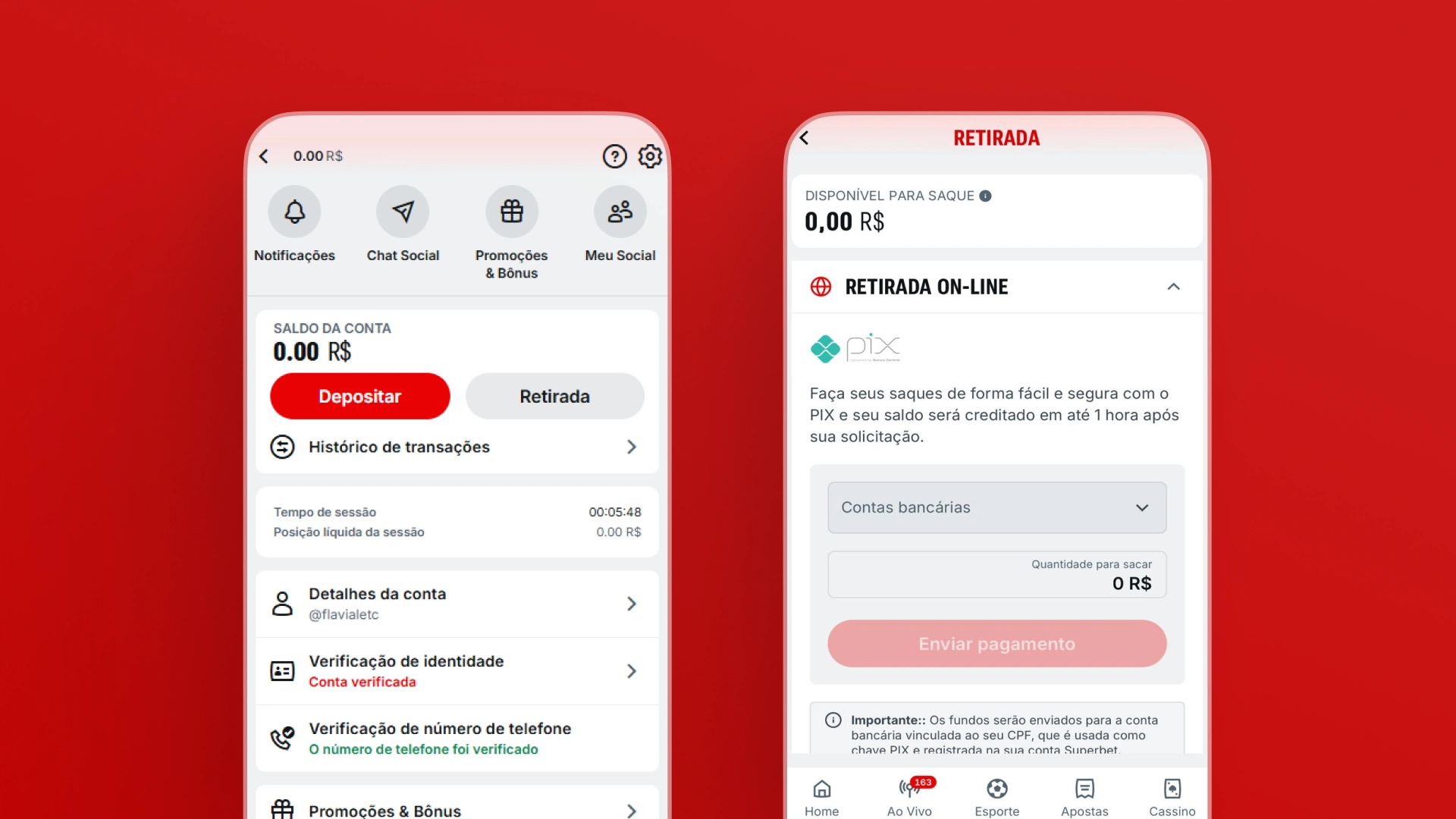 imagem saque pix superbet