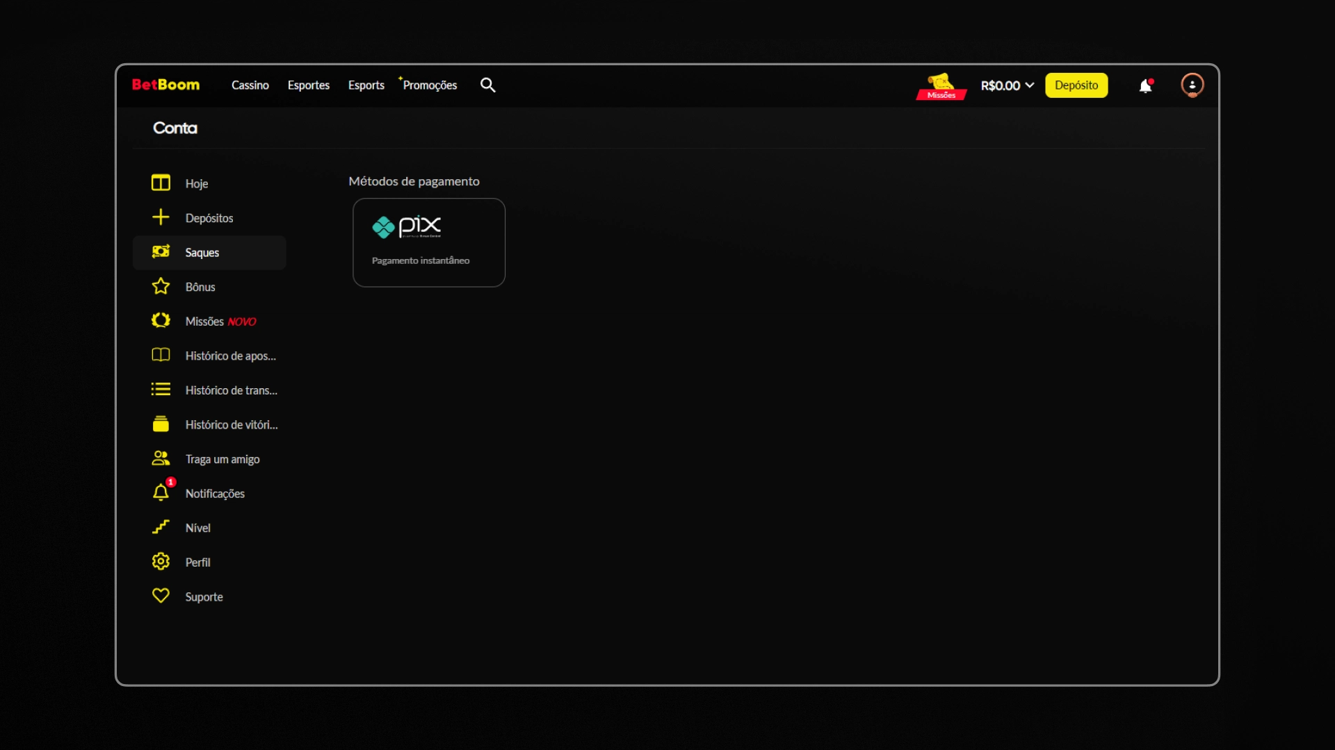 imagem screenshot saque betboom