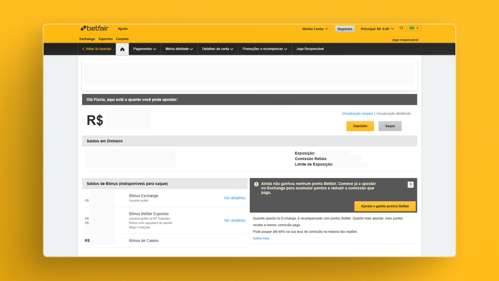 imagem screenshot saque betfair