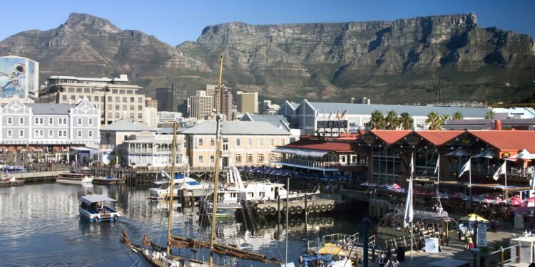 Cais da Cidade do Cabo, na África do Sul