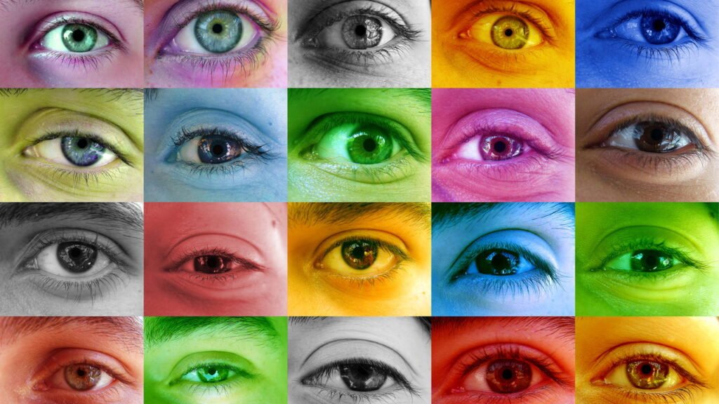 Cores olhos humanos