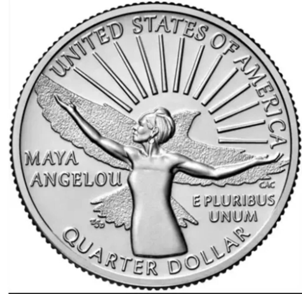 Dólar com a poetisa Maya Angelou estampada