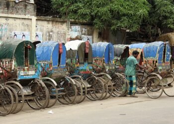 Riquixá, meio de transporte na Ásia