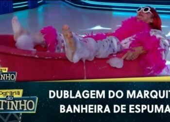 O famoso quadro "Banheira do Gugu", que marcou o programa de Gugu Liberato nos anos 1990 , voltou ao ar.