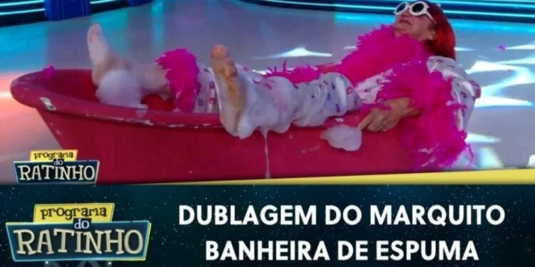 O famoso quadro "Banheira do Gugu", que marcou o programa de Gugu Liberato nos anos 1990 , voltou ao ar.