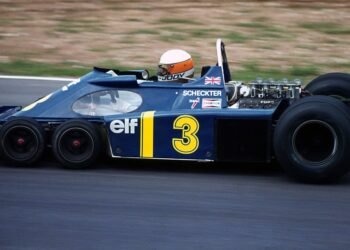 A Fórmula 1 já teve carro com seis rodas. E ele até ganhou uma corrida