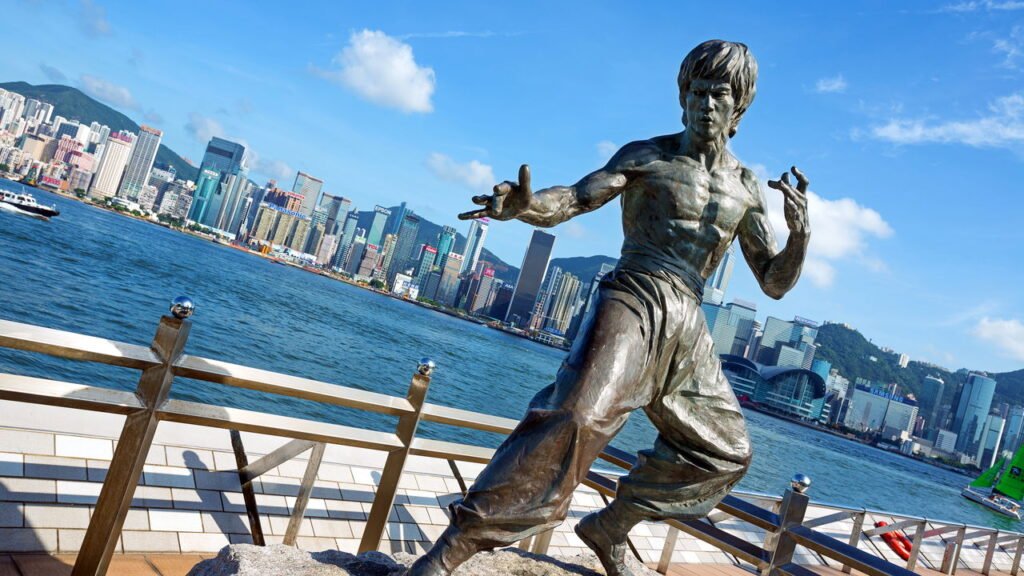 Estátua de Bruce Lee em Hong Kong